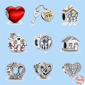 925 perles de charme accessoires fit bijoux à breloques pandora vente en gros maison famille perle amour perle