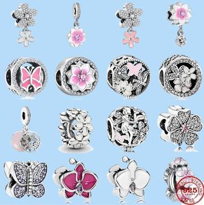 925 Charme kralen Accessoires passen Pandora Charms Sieraden Bloem Flower Fairy Butterfly Bead