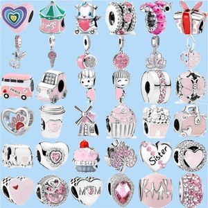 925 perles de charme accessoires fit pandora charms bijoux Bruno la Licorne Rocking Horse Charm Love