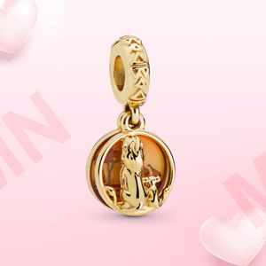 Charme en argent 925 Simba Mufasa Sunset Charm Pendant Original Fit Pandora bracelet femmes jwelry