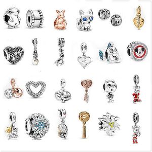 925 Modieuze Pandora Sterling Silver Charm Bead Heart Diy Dream Catcher Bead Bracelet Accessoires