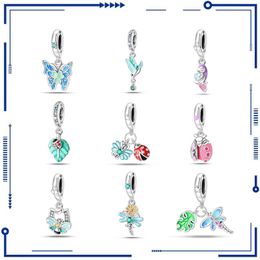 Perles en argent 925, papillons, abeilles, oiseaux, libellules, accessoires de bijoux à faire soi-même, bracelets pendentifs, vente en gros sur Amazon, livraison gratuite