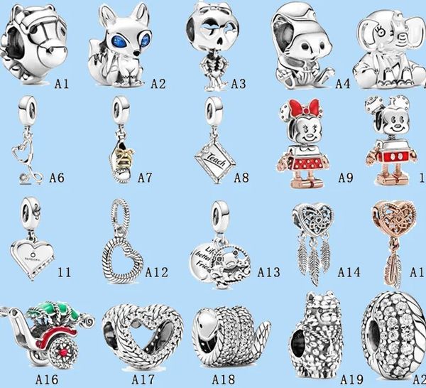 925 perles en argent breloques fit pandora charme nouveau dream catcher robot perles bricolage