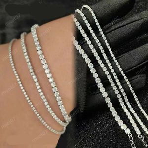 925 zilveren armband dames volledig diamant stapel armband licht luxe vierklauw tennis diamant bracelet sterling zilver