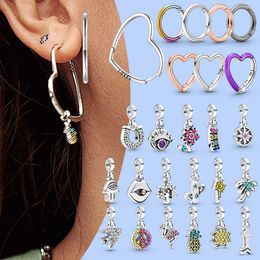 925 Argent Charme Perles Balancent Minuscule Mini Perle Fit Pandora Charms Bracelet DIY Bijoux Accessoires