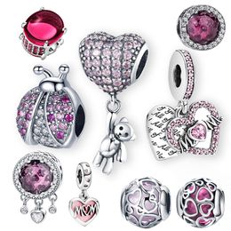 925 Charms de plata Fit Pandora Pulseras Brazaletes Pulseira Diy Fabricación de nuevos encantos de lujo Granos al por mayor con caja original Designer Pandents