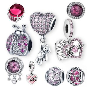 925 Charms en argent Fit Pandora Bracelets Bracelets Pulseira DIY Faire de nouveaux charmes de luxe Perles en gros avec boîte originale Designer Pandents