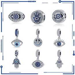 925 zilveren grensoverschrijdende Europa, Amerika, Amazon Hot Selling Devil's Eye Series DIY sieradenaccessoires, hangende kralen gratis verzending