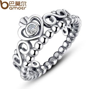 925 Silver Crown Wedding Rings For Women Style Princess Rings Tiara Crown Wedding Engagement Ring voor Lady Fashio3540112