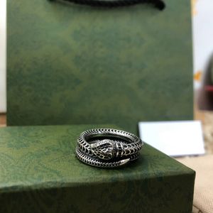925 argent designer amour coeur anneau pour hommes femmes bande de serpent anneaux haut de gamme qualité couples anneaux de mariage hommes femmes designers