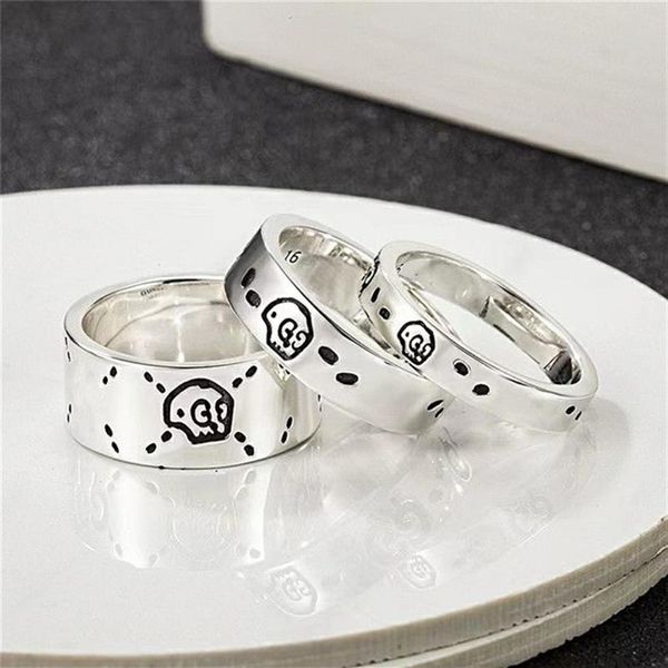 925 Silver Designer Love Heart Ring Hommes Femmes Snake Ring haut de gamme qualité couple bague de mariage avec boîte mâle et femelle designer Bu315k