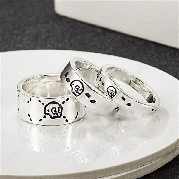 925 Silver Designer Love Heart Ring Hommes Femmes Snake Ring haut de gamme qualité couple bague de mariage avec boîte mâle et femelle designer Bu285f