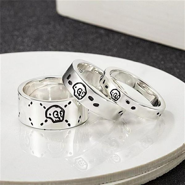 925 Silver Designer Love Heart Ring Hommes Femmes Snake Ring haut de gamme qualité couple bague de mariage avec boîte mâle et femelle designer Bu2623