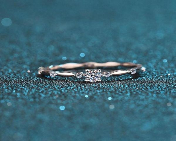 925 teste de diamante de prata passado 01 quilate 3mm E cor anel de moissanite corte perfeito espumante mini laboratório cultivado anéis de diamante para menina c41105710