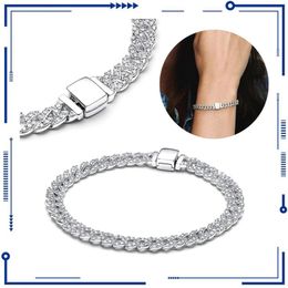 Breloque chaîne éternelle en argent 925, nouveau cadeau exquis pour femmes, Bracelet PAN, bijoux, livraison gratuite