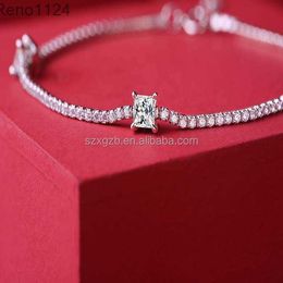 925 zilveren fancy zilver Iced Out VVS Moissanite Diamond Moissanite Tennis Women Bracelet