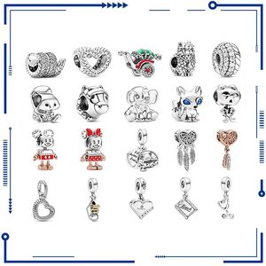 925 argent mode nouveau soin crâne amour rêve attraper Net perlé pendentif Original PAN Original Bracelet bricolage accessoires perles livraison gratuite