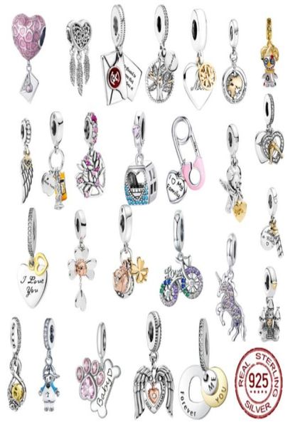 925 Silver Fit P Charm 925 Bracelet Amitié Best Livre Love Charms Set Pendant Diy Fine Beads Bijoux 051418183483