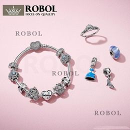 925 Argent Fit Pandora Charme 925 Bracelet Anneau Nourriture Femme Niche Conception Lumière Luxe Personnalité Doigt Charmes Ensemble Pendentif DIY Fine Perles Bijoux