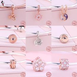 925 Silver Fit Pandora Charm 925 Bracelet Chinese Fortune Pixiu Tiger Al-Seeing Eye Charms voor Pandora Charm 925 Silver Beads Charms