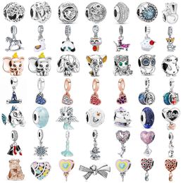 925 Zilver Fit Pandora Charm Roze Originele Prinses Lollipop Beer Fashion Charms Set Hanger DIY Fine Beads Sieraden, een speciaal cadeau voor vrouwen