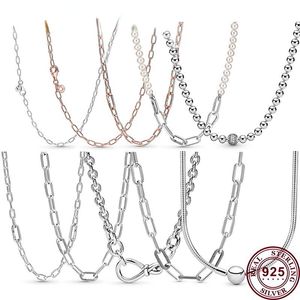 925 Zilver Fit Pandora Ketting Hanger hart vrouwen mode-sieraden Exquisite Chain Link Me Serie