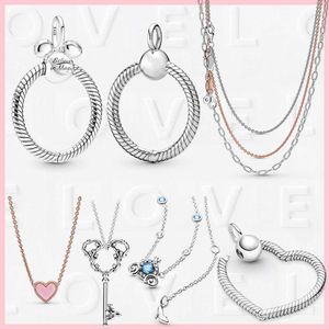 925 Zilver Fit Pandora Ketting Hanger hart vrouwen mode-sieraden Moments Zilveren letter O charme