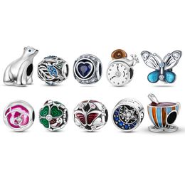 925 argent Fit Pandora Original charmes DIY Pendentif femmes Bracelets perles 2023 Top Qualité Charmes Plata De Ley 925 Forme Animale