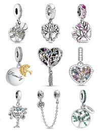 925 argent Fit Pandora Original charmes DIY Pendentif femmes Bracelets perles Chaude Nouvelle Mode Argent Bonheur Arbre Série Pendentif