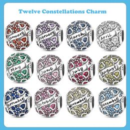 925 SILVER FIT PANDORA ORIGINELE CHARKS DIY HANDER VROUWEN DRUMEN SCHAAKBELEGEN KRIJKEN AQUARIUS STAR SPORT ZODIAC kralen Charms