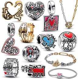 925 argent Fit Pandora Original breloques DIY Pendentif femmes Bracelets perles Halloween Keith Collection