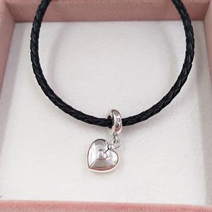 Ensemble de bijoux en argent 925 pour fille, kit de fabrication de bijoux en forme de cœur d'amour, breloque pandora, bracelet avec collier, cadeaux clés pour la fête des mères, chaîne de perles en vrac pour femmes