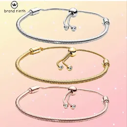 925 zilver voor pandora bedels sieraden kralen Hanger Diy Slider Snake Chain Armband voor Vrouwen Mode-sieraden Geschenken