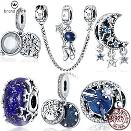 925 argent pour pandora charmes bijoux perles bricolage pendentif femmes Bracelets perles nouvelle couleur argent série ciel étoilé