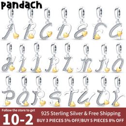 925 plata para pandora dijes joyería cuentas colgante mujeres pulseras cuentas circón corazón