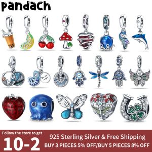 925 zilver voor pandora bedels sieraden kralen kraal Nieuwe Zircon Sea Creatures Food Fruit Charm