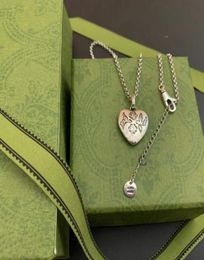 925 Argent Design italien bijoux de haute qualité aveugle pour amour pendentif collier hommes et femmes 039s en forme de coeur Tigre Pend2764904