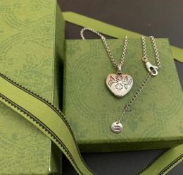 925 Argent Design italien bijoux de haute qualité aveugle pour amour pendentif collier hommes et femmes 039s en forme de coeur Tigre Pend2485399