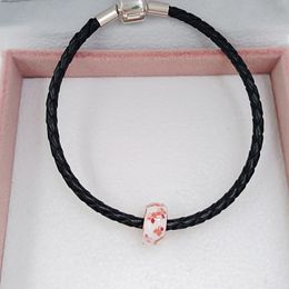 925 zilveren sieraden maken kit pandora perzik bloesem bloem spacer diy charm gouden armbanden Moeders dag geschenken voor vrouw vrouwen keten bruids set bruiloft kraal 788111enmx