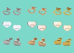 Pendientes de plata 925 LOVE diseñador para mujer Charm Birthday Christmas Gift lujo para hombre corazón jewelry6959341