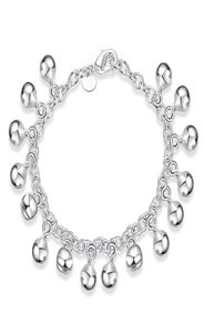 925 Silver M Girl Baby Mom Gift Gift Bracelet Ball Silver Chain Chain Bracelet H0566450837