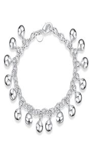 925 Silver M Girl Baby Mom Gift Jingle Bracelet Ball Silver Chain Bracelet H0563278604
