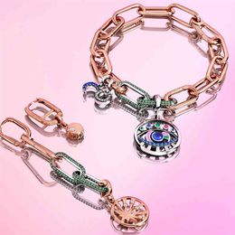 925 Argent ME charme Light Me Up Médaillon pendentif Stitch Dangle charme jack perle Fit Original Pandora Bracelet femmes 2021 bijoux204S