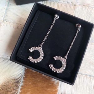 925 zilveren naalden oorbel ontwerper oorbellen voor vrouw cadeau diamanten oorbellen mode-sieraden