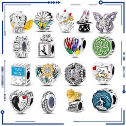 925 Argent Nouvelle Mode Halloween Original Chapeau Lapin Perle Lâche Perle Hommes PAN Bracelet En Gros Bijoux Pour Femmes Cadeaux Livraison Gratuite