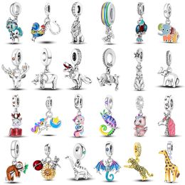 Panjia Dora – accessoires de perles en argent 925, bricolage, Bracelet Animal mignon, collier pendentif, cadeau transfrontalier, livraison gratuite
