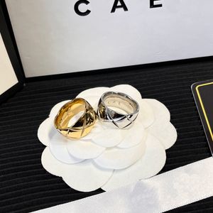 925 verzilverde bedelring 18K vergulde diamanten ring roestvrij staal Hoge kwaliteit cadeau-sieraden Luxe designer boetiekring met doos