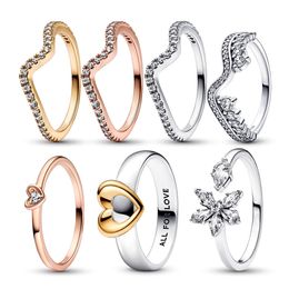 Bague en argent 925 femme Flash Rose or soleil et lune bague couleur grappe végétale ouverte aigles bijoux livraison gratuite