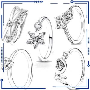 925 Silver Silver Mother's Day Ringist Jewelry Gift Short Diamond Gifts Convient aux bijoux primitifs Pandora pour femmes Accessoires de mode Livraison gratuite