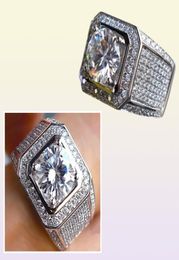 925 Silver VS2 2 quilates Anillo de moissanite natural para hombres Anillos Bizuteria Gemstone Silver 925 Jewelry Bague Bijoux Femme Rings B124839475